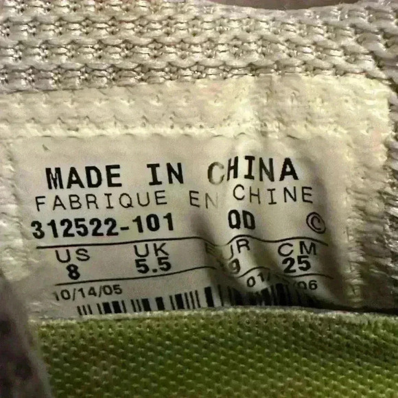 Vintage Nike Shox Womens Running Shoes Size 8 Silver Green Athletic Sneakers - Picture 7 of 7